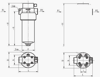 ZU-H、QU-H系列壓力管路過濾器管路連接